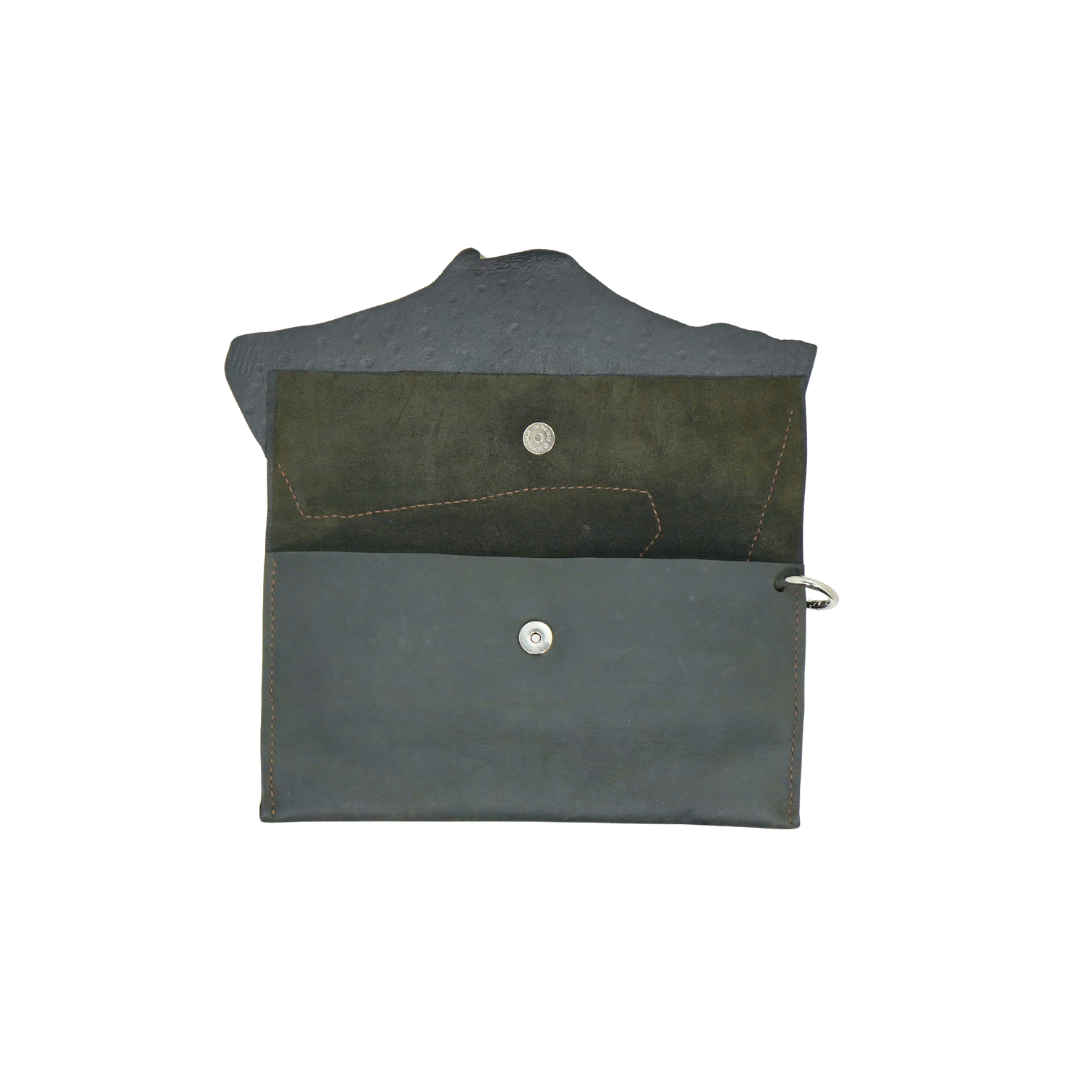 WL24 Ostrich Pattern-Green 02 Clutch