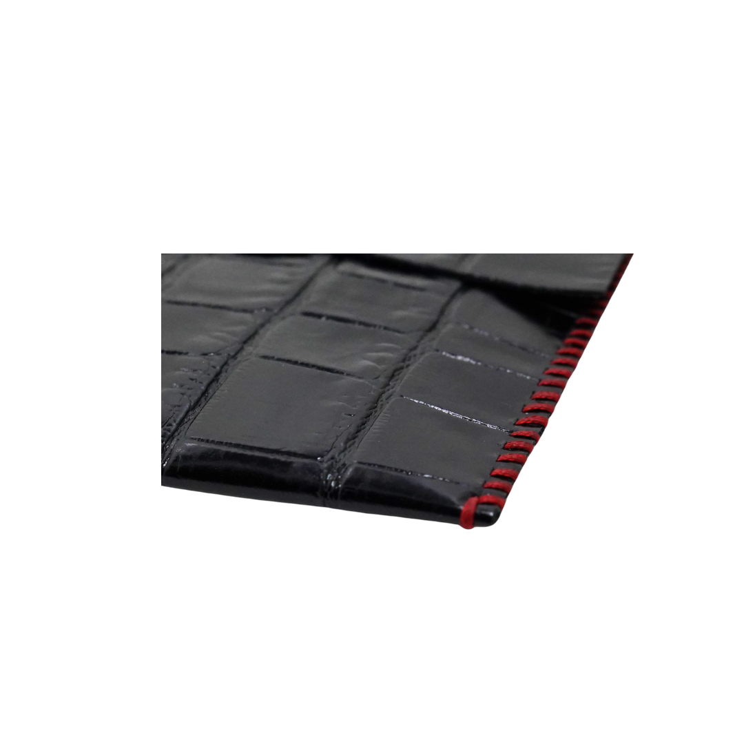 zWL24 Crocodile Pattern-Black 07 Clutch - Only Available Off-Line in Roma Store