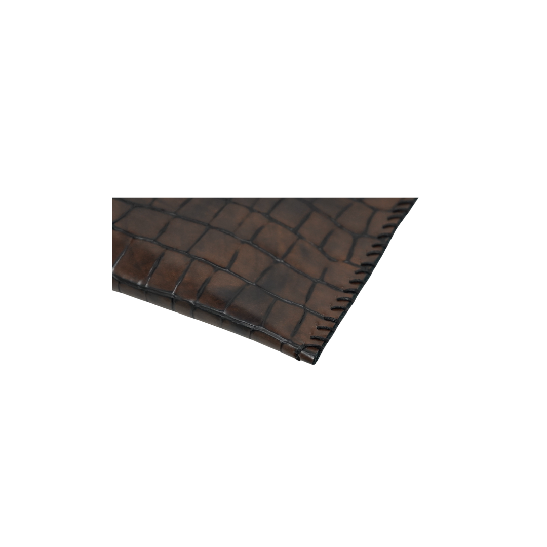 zWL24 Crocodile Pattern-Brown 02 Clutch - Only Available Off-Line in Roma Store