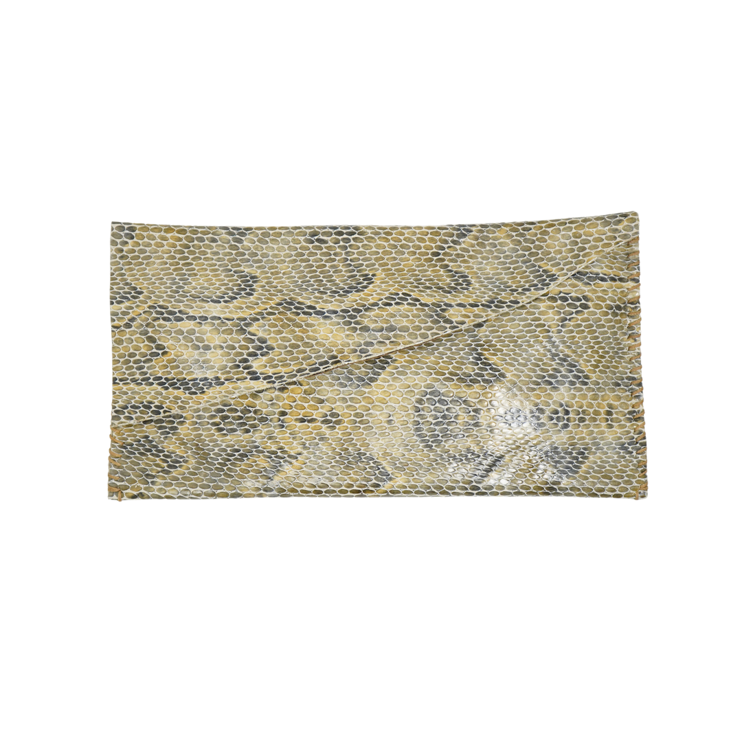WL24 Snake Pattern-Beige Black 03 Clutch