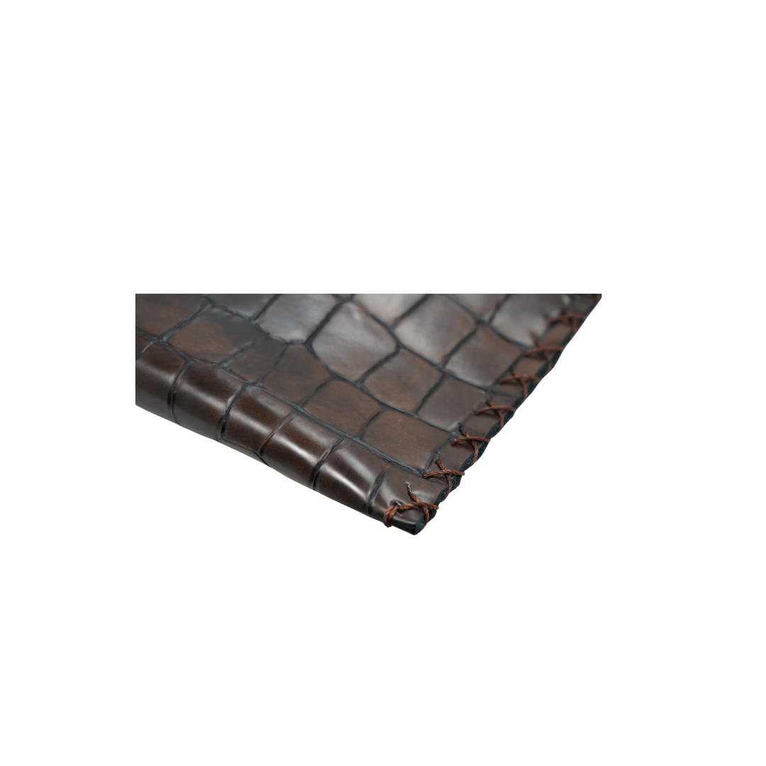 zWL24 Crocodile Pattern-Brown 04 Clutch - Only Available Off-Line in Roma Store