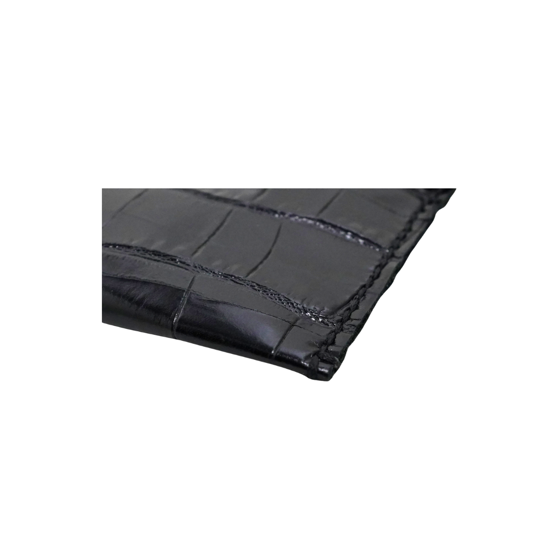 WL24 Crocodile Pattern-Black 02 Clutch