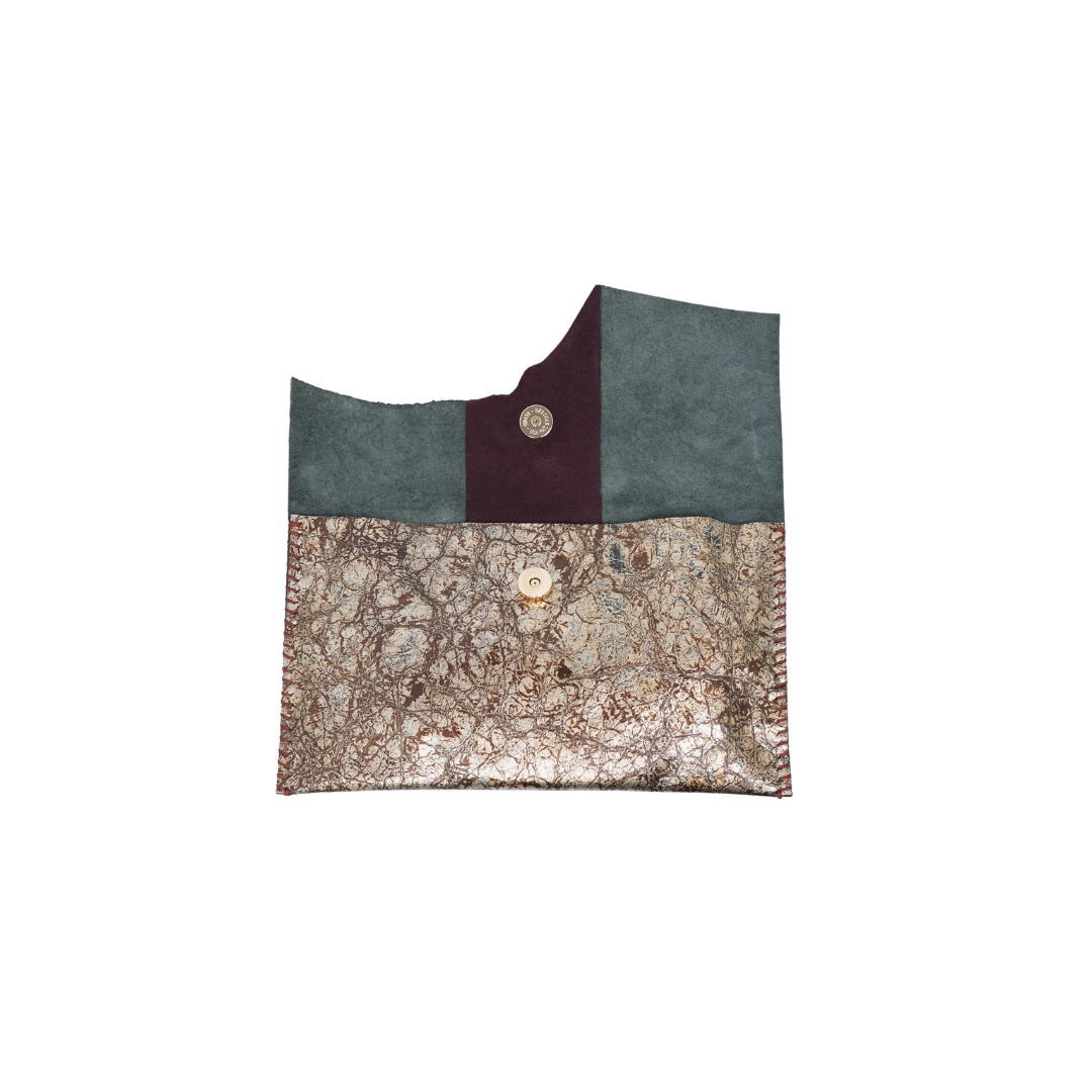zWL24 Cowhide-Gold Brown 04 Clutch - Only Available Off-Line in Roma Store