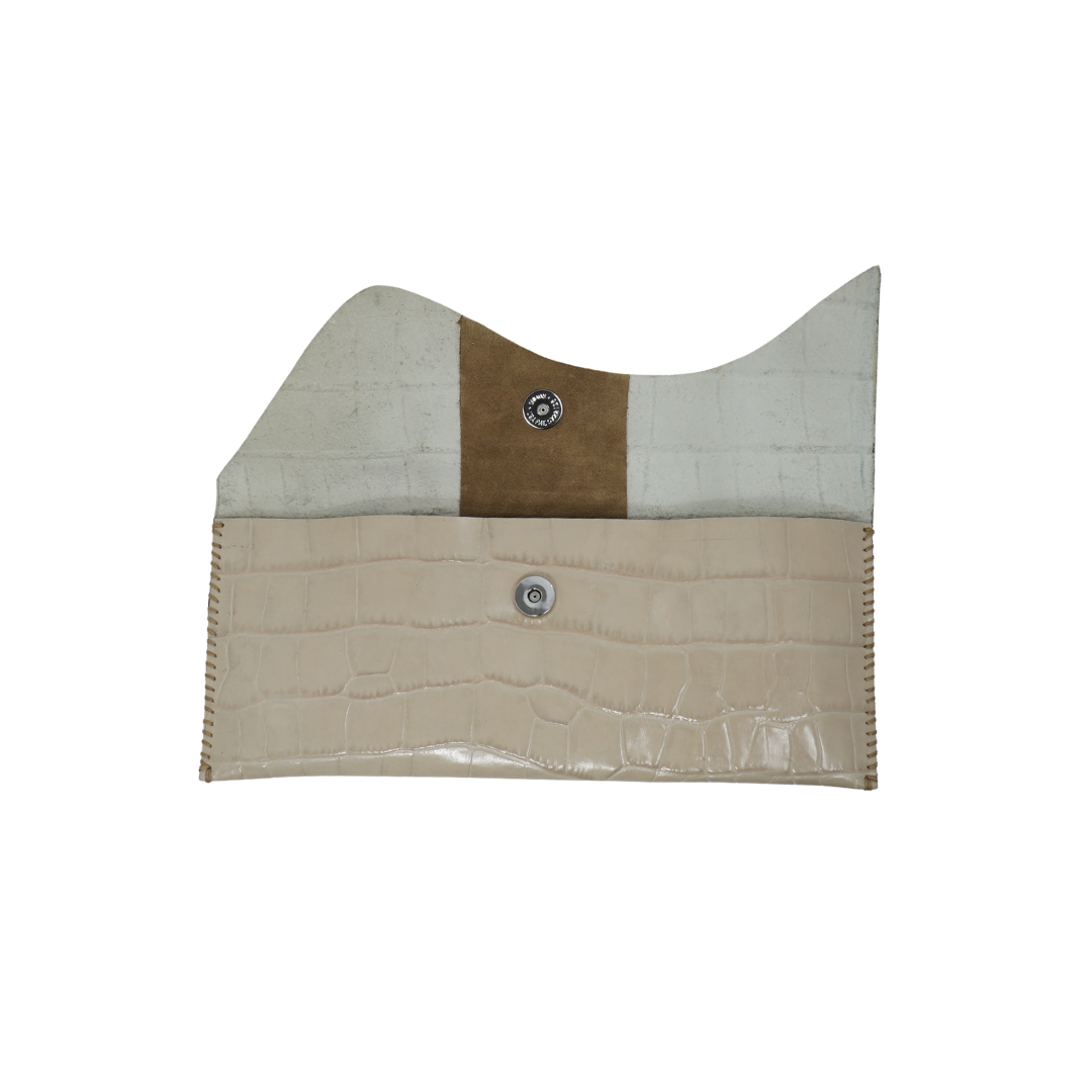 WL24 Crocodile Pattern-Beige 05 Clutch z