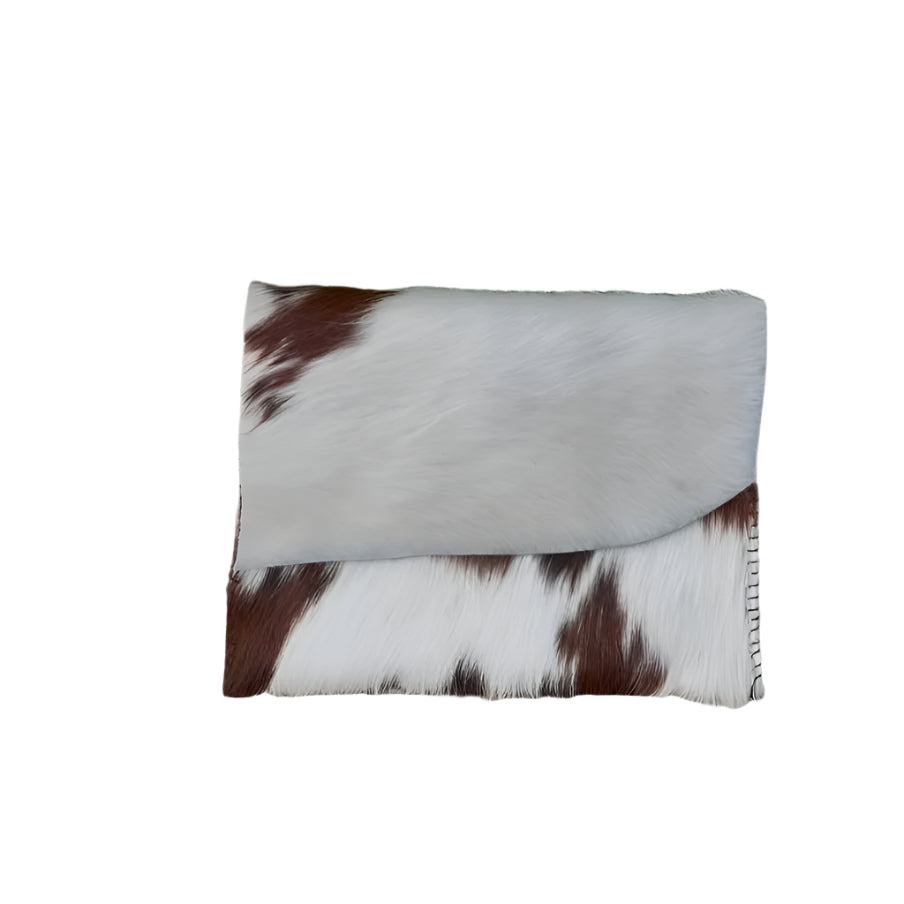 zSL25 Cowhide-Bone White & Brown 03 Clutch - Only Available Off-Line in Roma Store