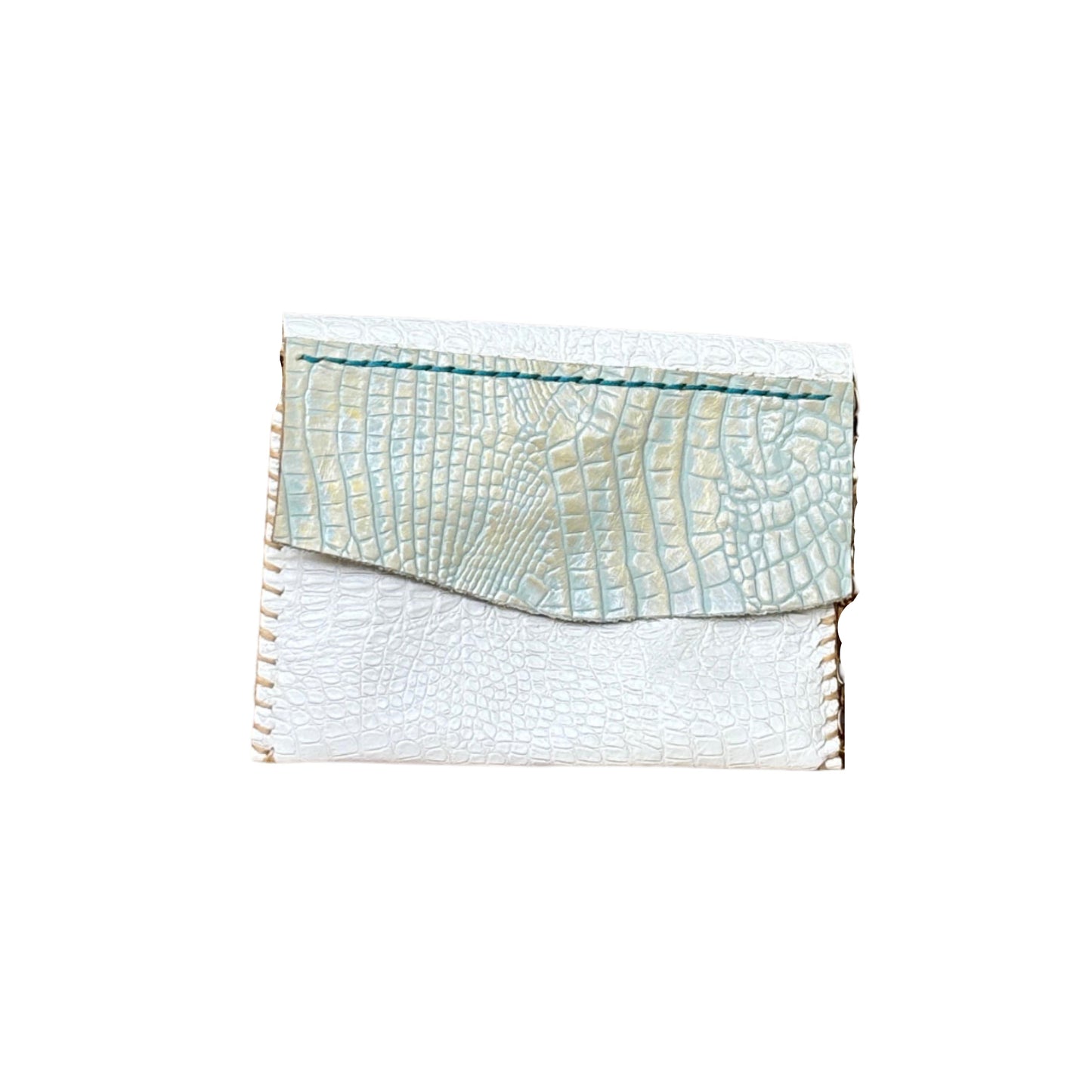 SUL25 Crocodile Pattern-White 01 Clutch