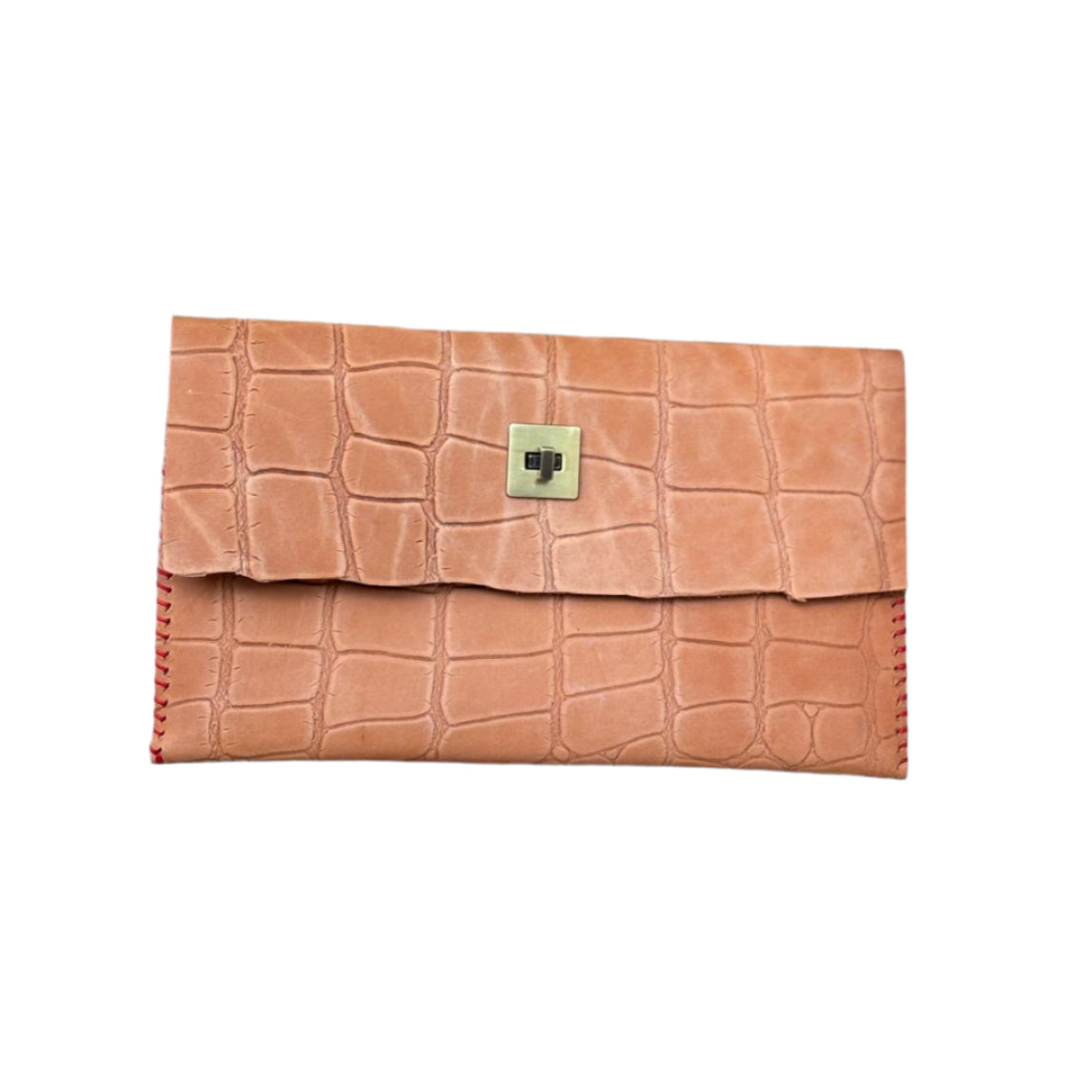 WL24 Crocodile Pattern-Natural 04 Clutch z