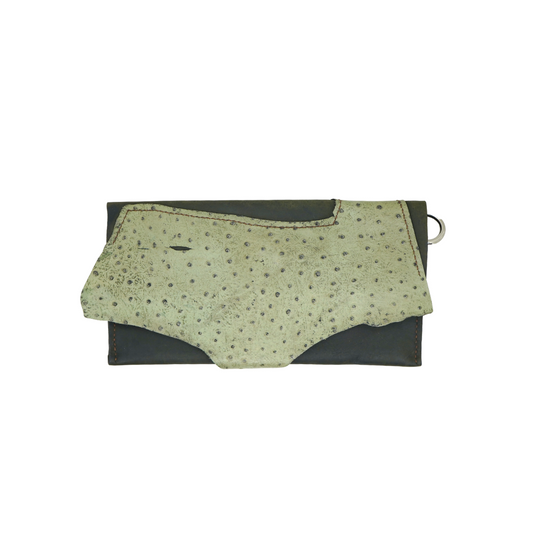WL24 Ostrich Pattern-Green 02 Clutch