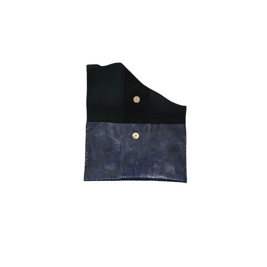 zWL24 Snake Pattern-Blue 01 Clutch - Only Available Off-Line in Roma Store