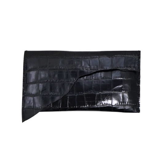 WL24 Crocodile Pattern-Black 02 Clutch
