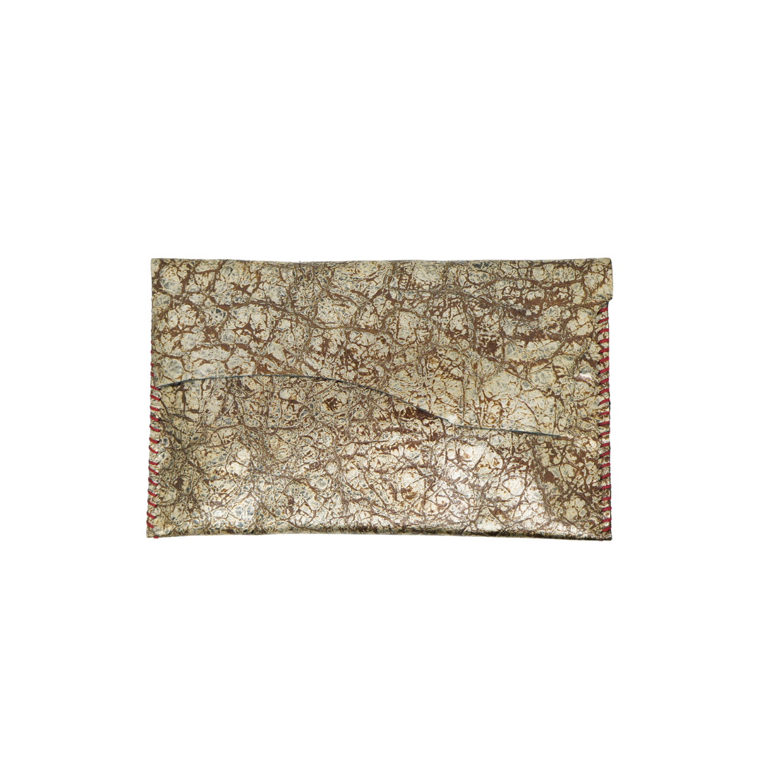 zWL24 Cowhide-Gold Brown 02 Clutch - Only Available Off-Line in Roma Store