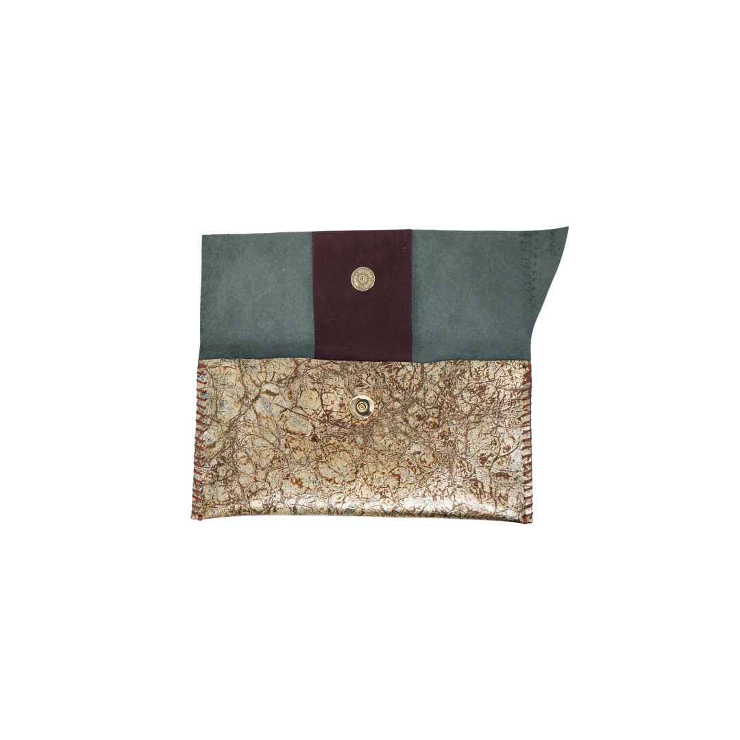 zWL24 Cowhide-Gold Brown 03 Clutch - Only Available Off-Line in Roma Store