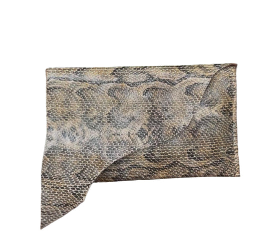 WL24 Snake Pattern-Beige Black 05 Clutch
