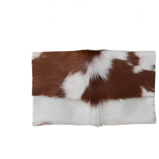 SL25 Cowhide Bone White & Brown 01 Clutch