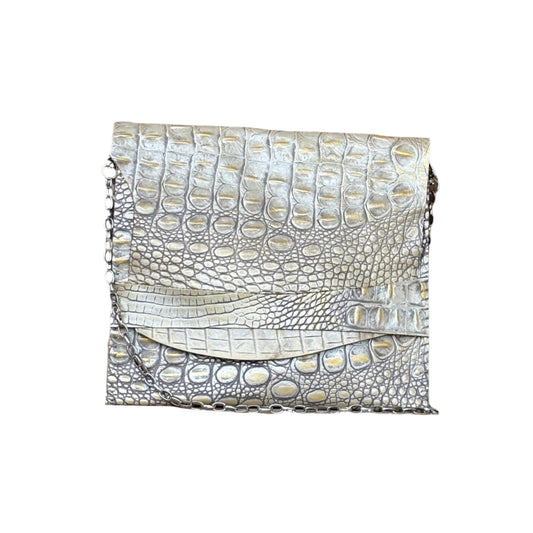 SUL25 Crocodile Pattern-Gold Silver Yell 04 Crossbody Handbag