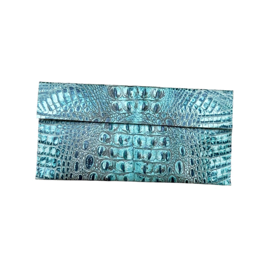 SUL25 Crocodile Pattern-Turquoise 01 Clutch