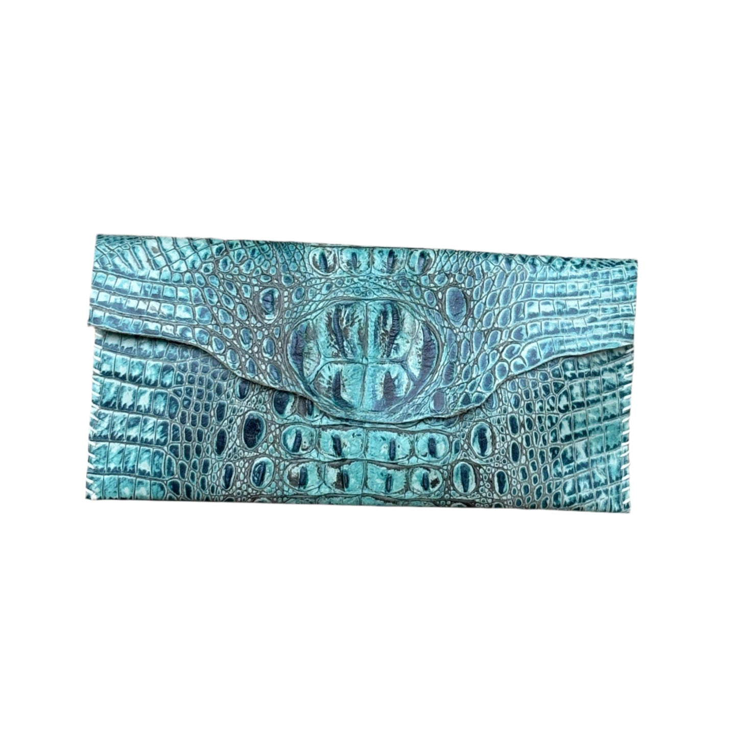 SUL25 Crocodile Pattern-Turquoise 03 Clutch