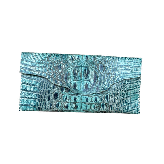 SUL25 Crocodile Pattern-Turquoise 03 Clutch