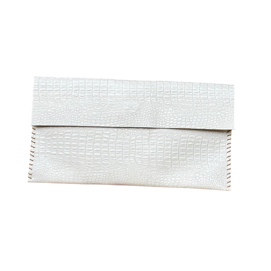 SUL25 Crocodile Pattern-White 04 Clutch