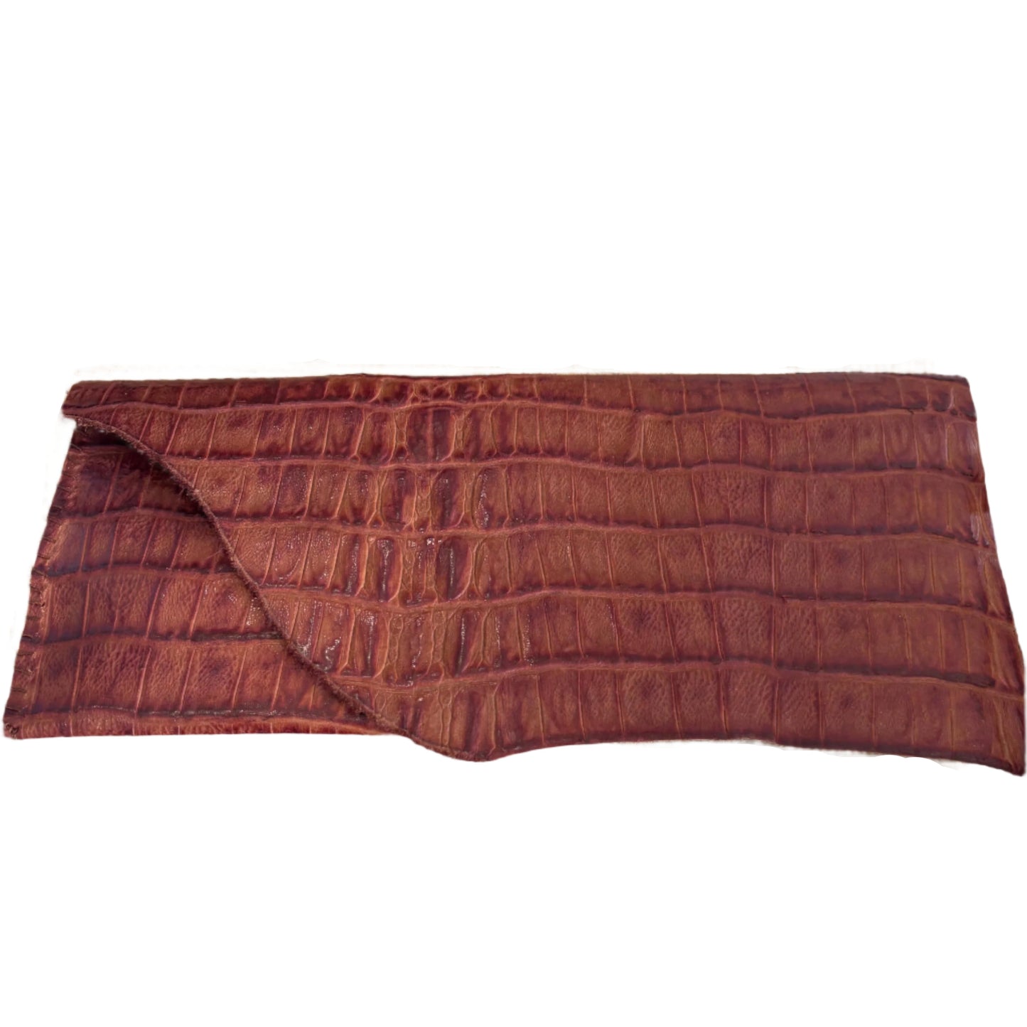 WL24 Crocodile Pattern-Natural Burgandi 05 Clutch - Only Available Off-Line in Roma Store (Copy) (Copy)