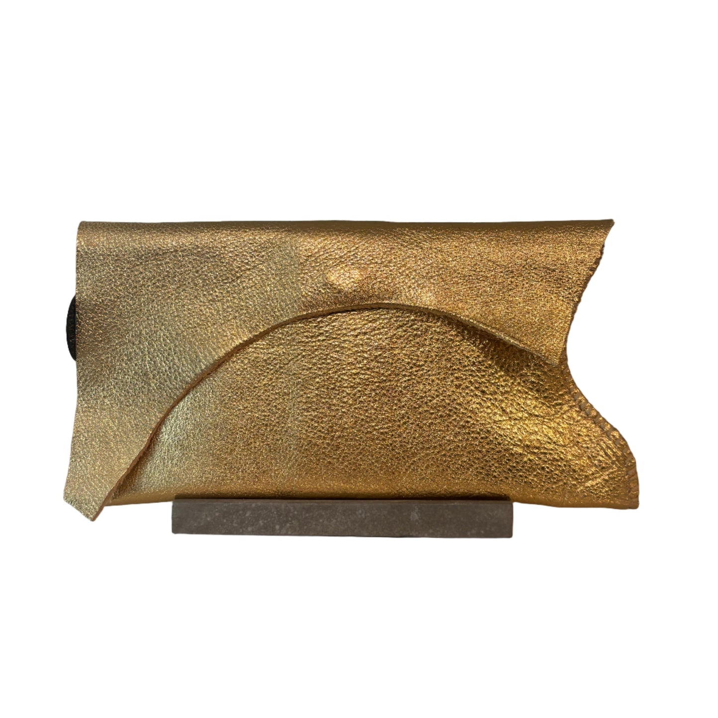 FL25 Leather Gold Printed 02 Clutch z