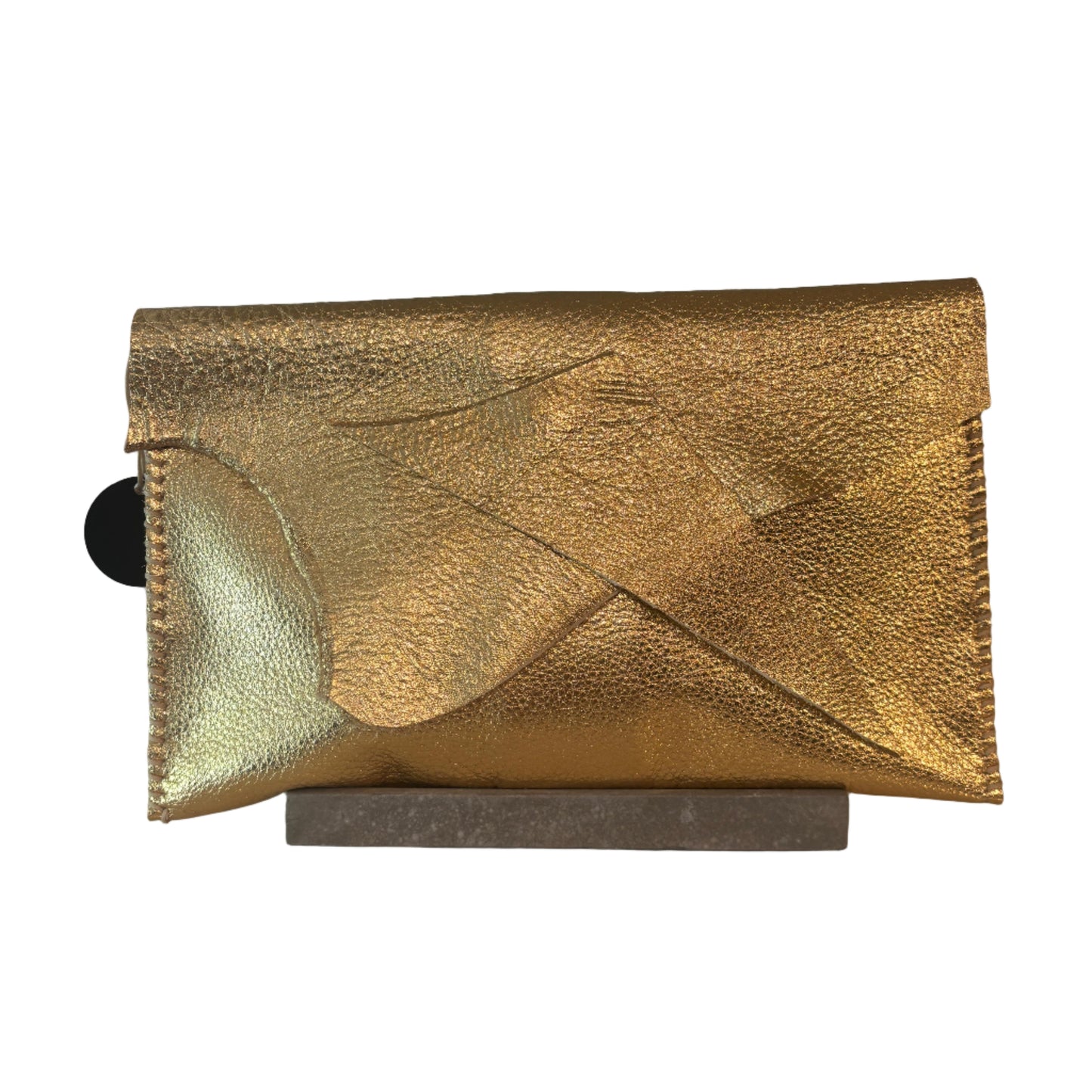 FL25 Leather Gold Printed 03 Clutch z