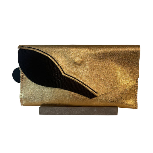 FL25 Leather Gold Printed 04 Clutch z