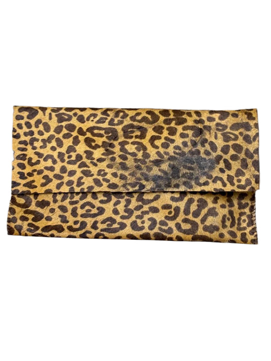 zSL25 Cowhide-Brown Animal Print 01 Clutch - Only Available Off-Line in Roma Store