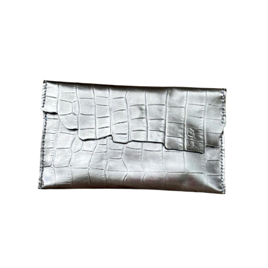 WL24 Crocodile Pattern-Silver 01 Clutch